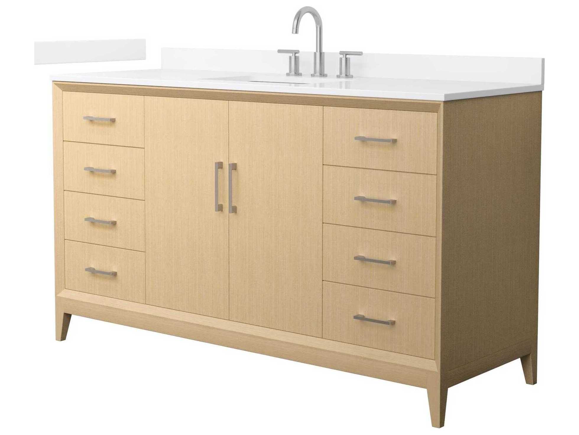 Wyndham Collection Janna 60" White Vanity