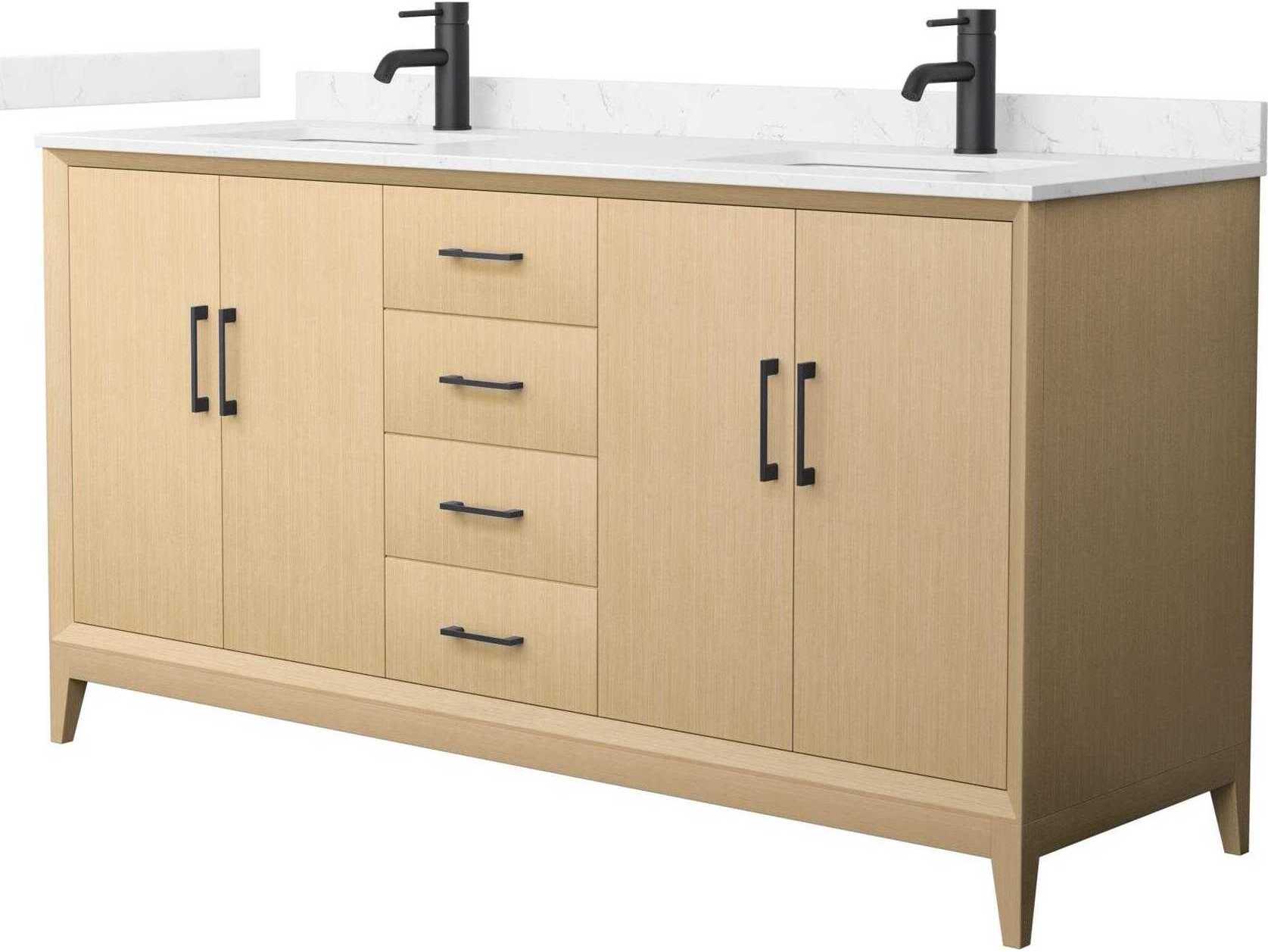 Wyndham Collection Janna 66" White Vanity