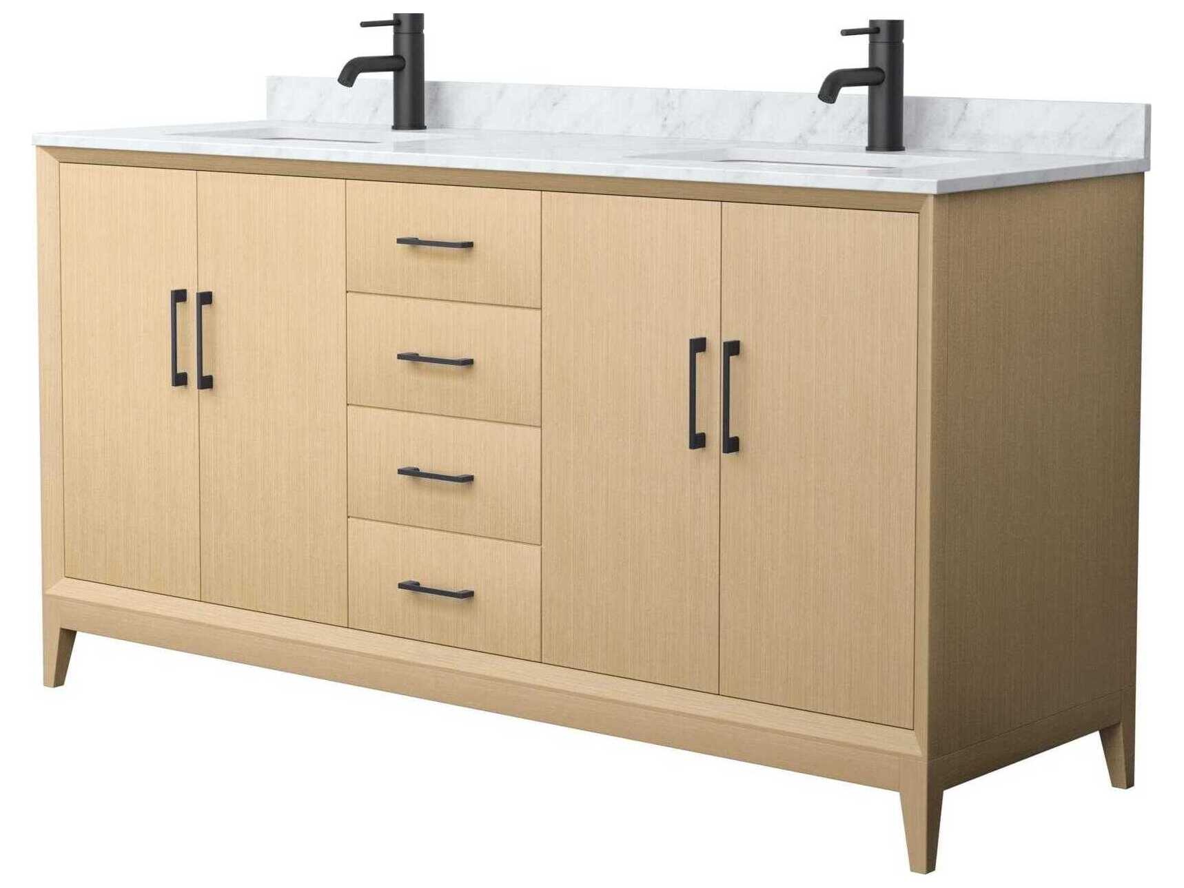 Wyndham Collection Janna 66" White Vanity