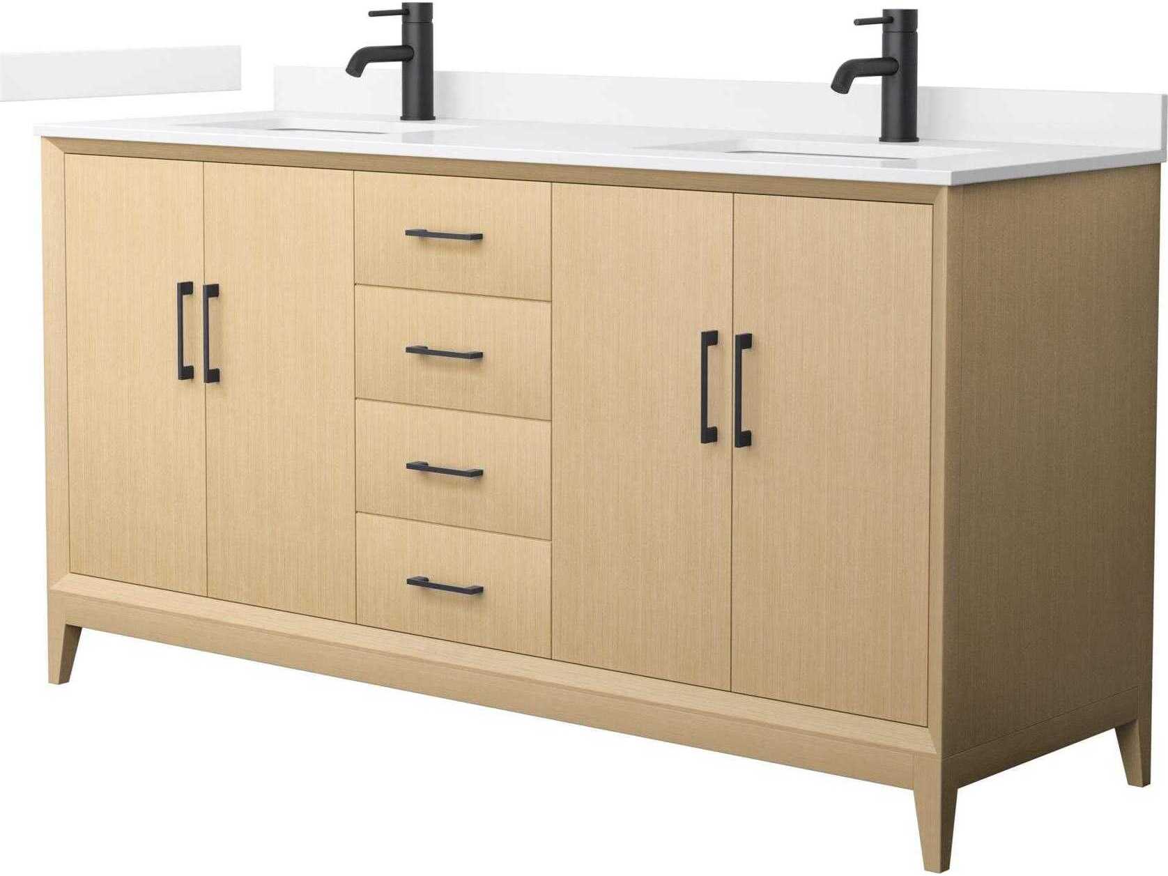 Wyndham Collection Janna 66" White Vanity