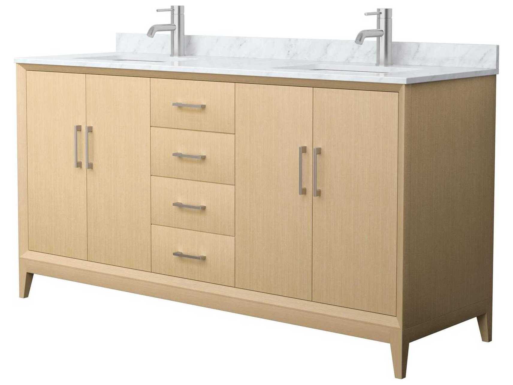 Wyndham Collection Janna 66" White Vanity