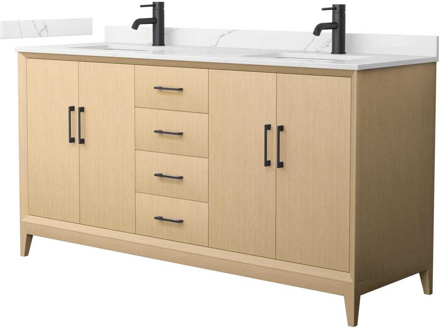 Wyndham Collection Janna 66" White Vanity