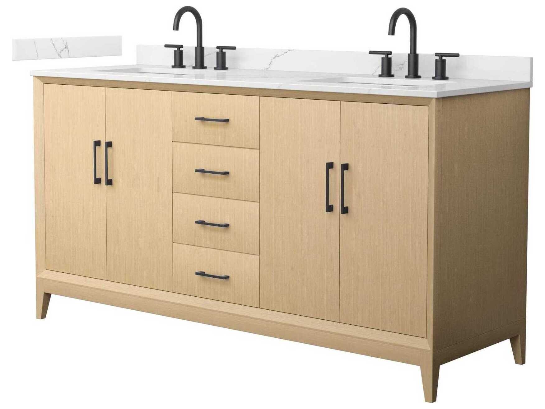 Wyndham Collection Janna 66" White Vanity