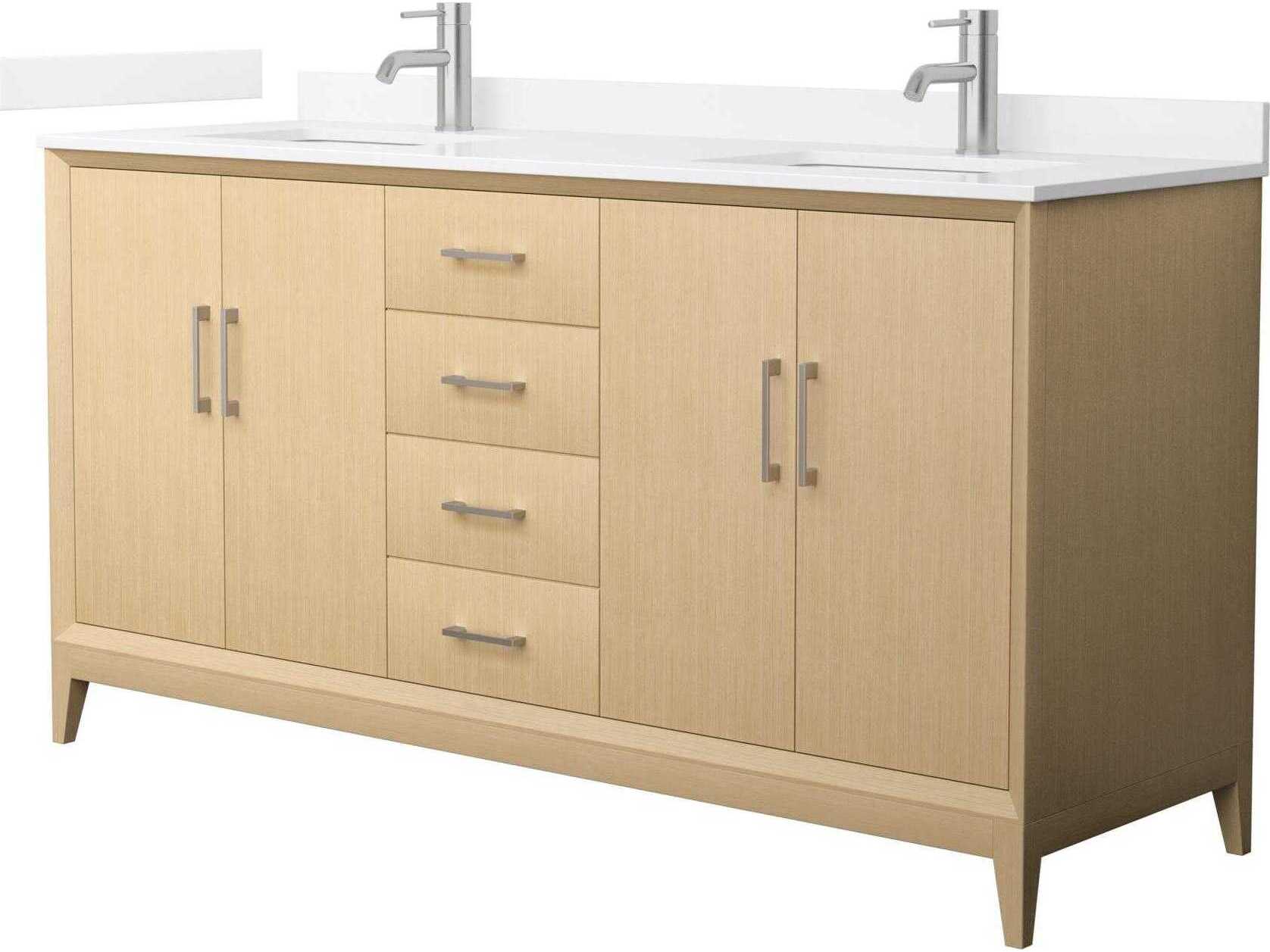 Wyndham Collection Janna 66" White Vanity