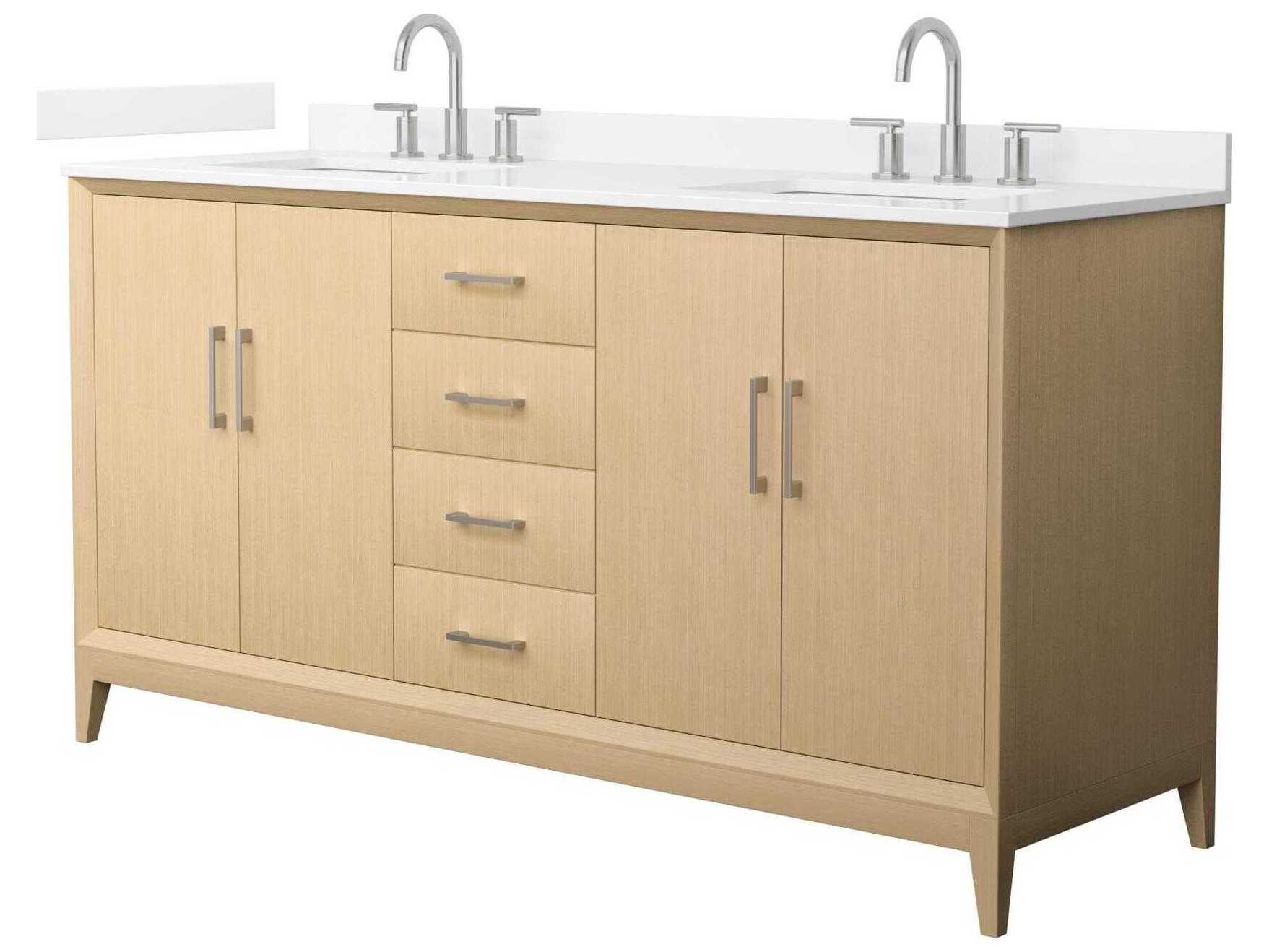 Wyndham Collection Janna 66" White Vanity