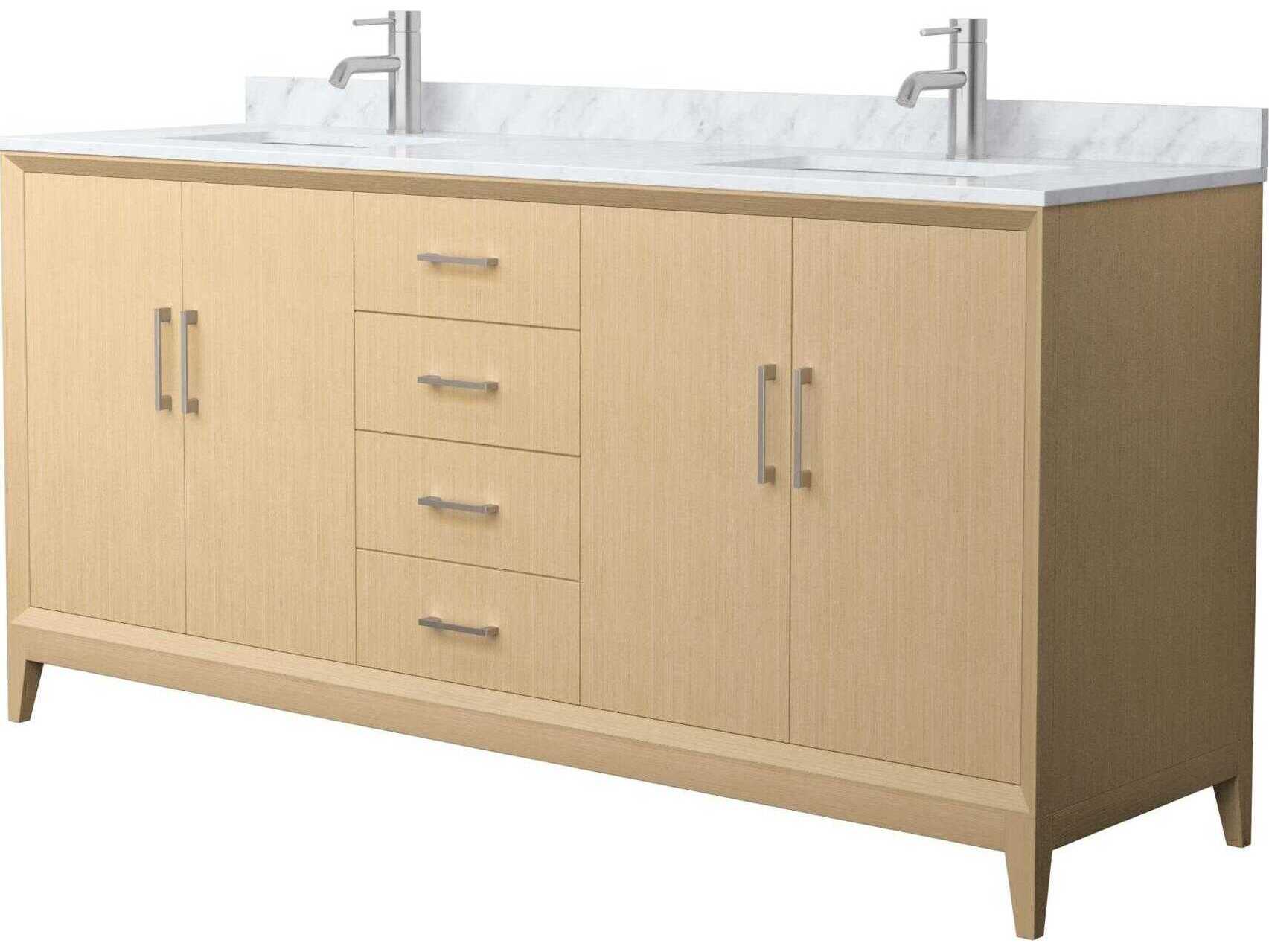 Wyndham Collection Janna 72" White Vanity