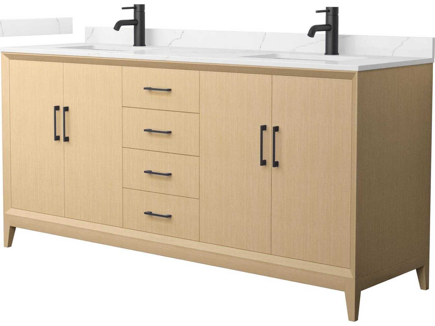 Wyndham Collection Janna 72" White Vanity