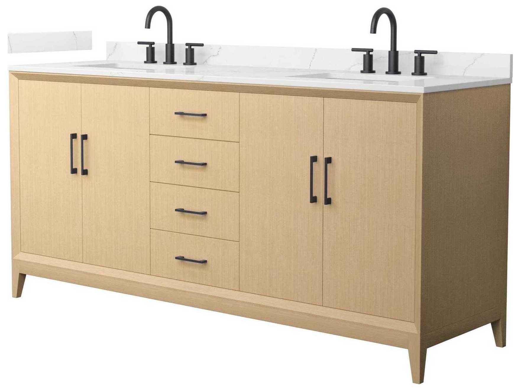 Wyndham Collection Janna 72" White Vanity