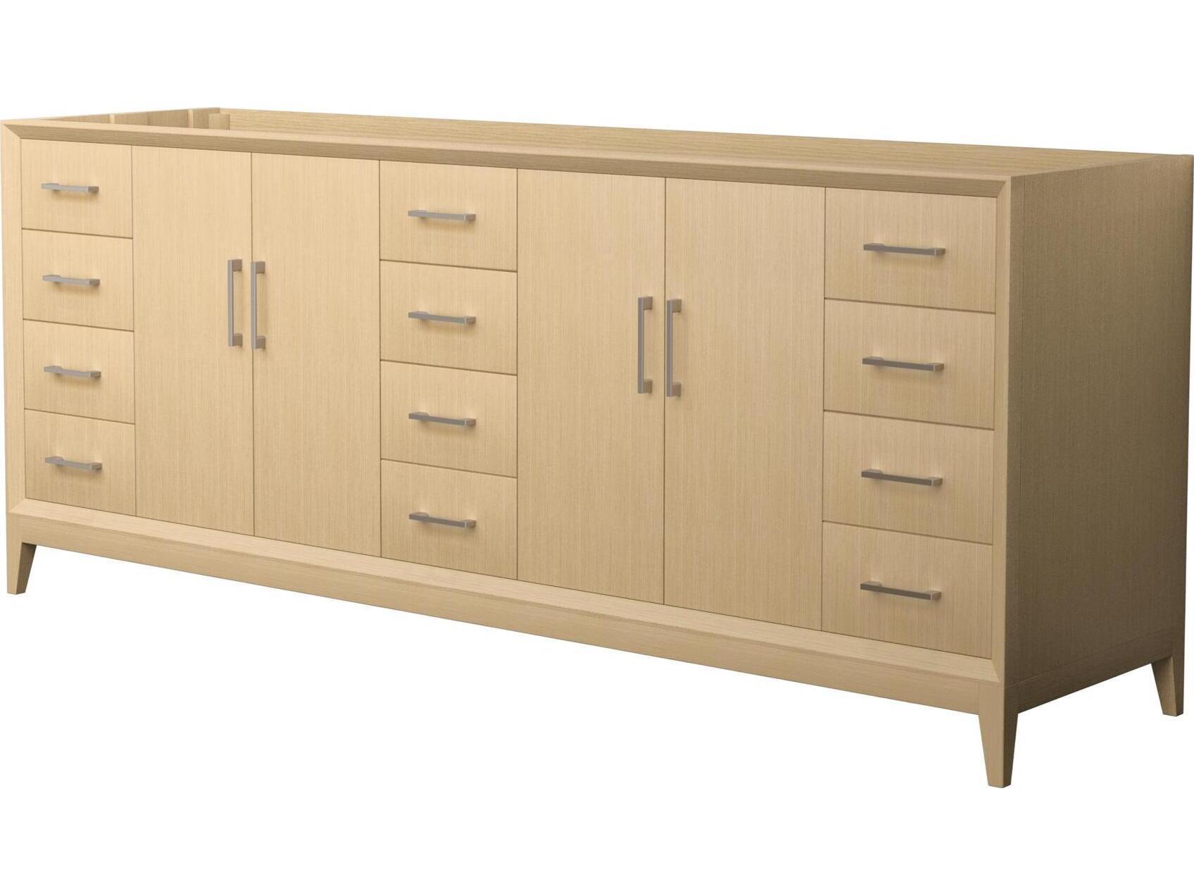 Wyndham Collection Janna 83" White Vanity