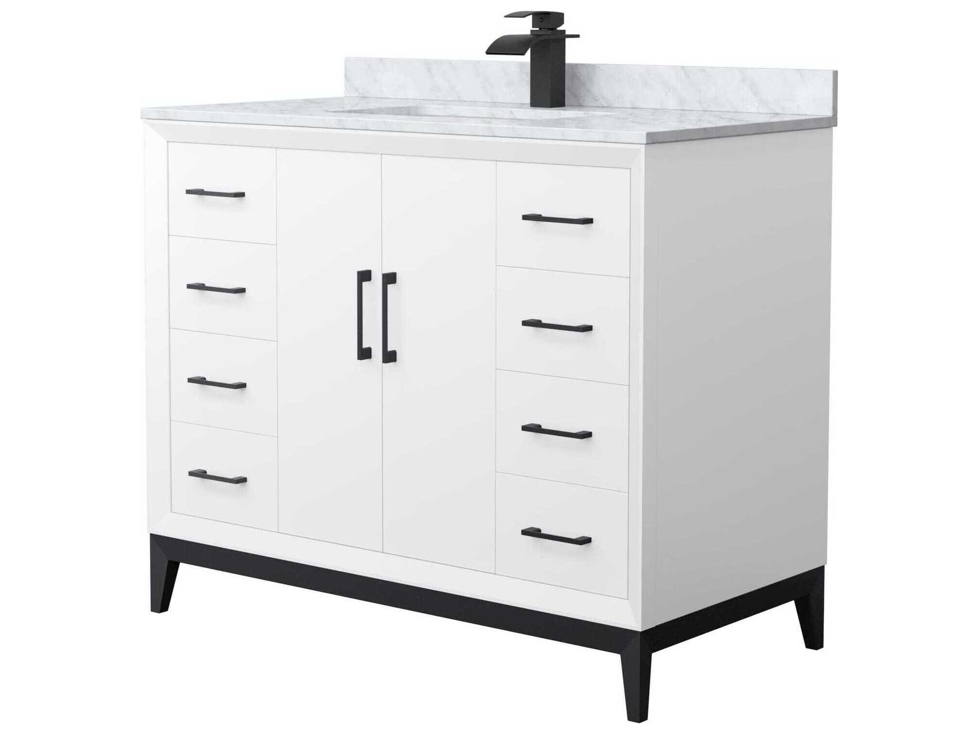 Wyndham Collection Amici 42" White Vanity
