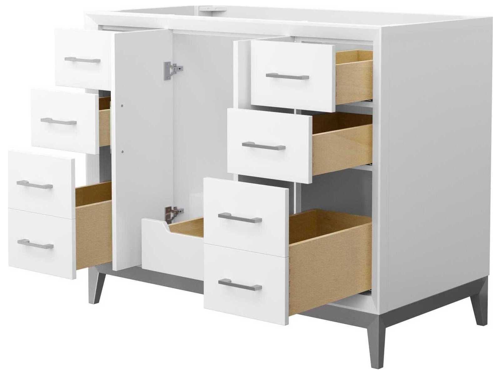 Wyndham Collection Amici 42" White Vanity