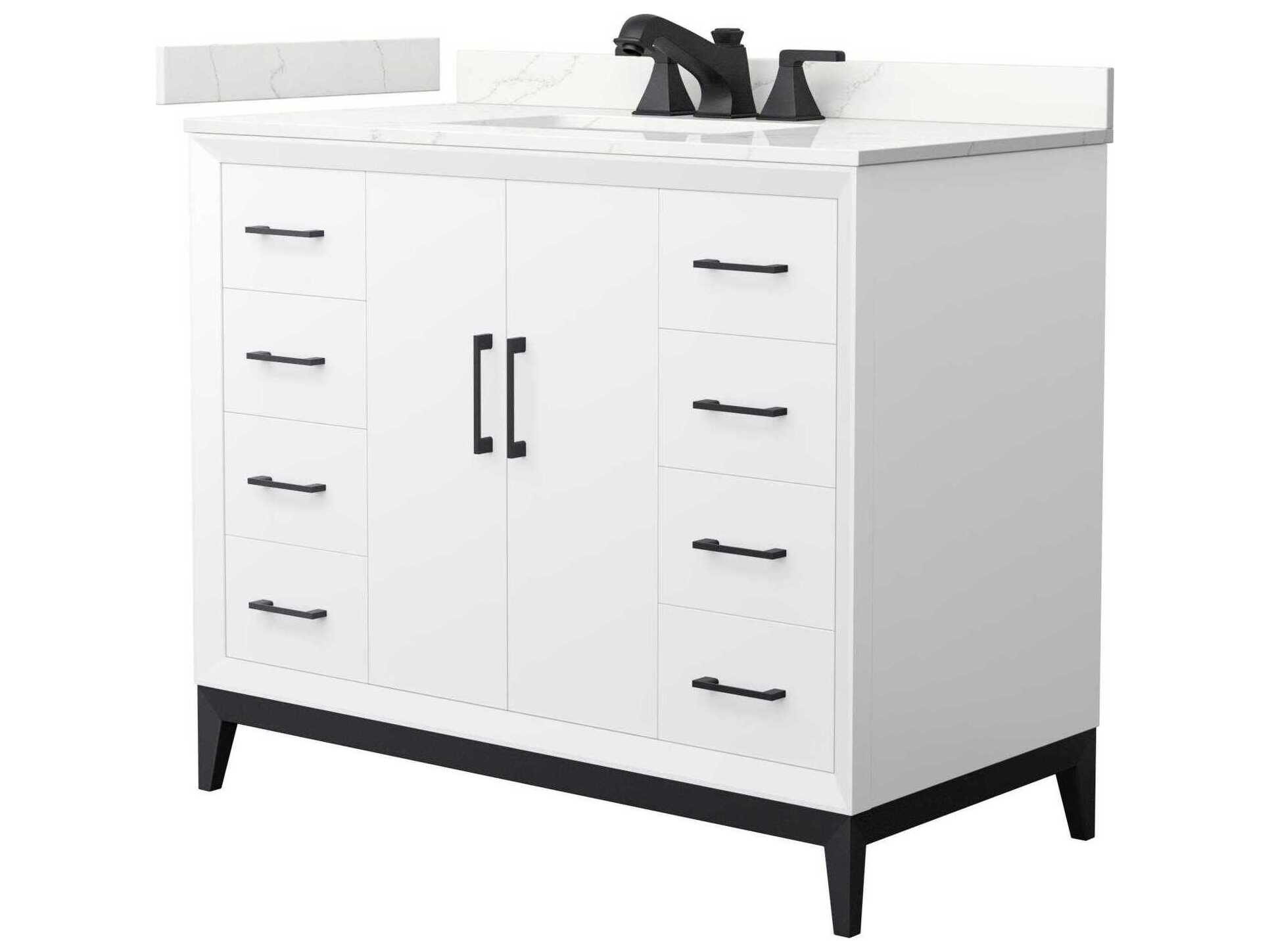 Wyndham Collection Amici 42" White Vanity