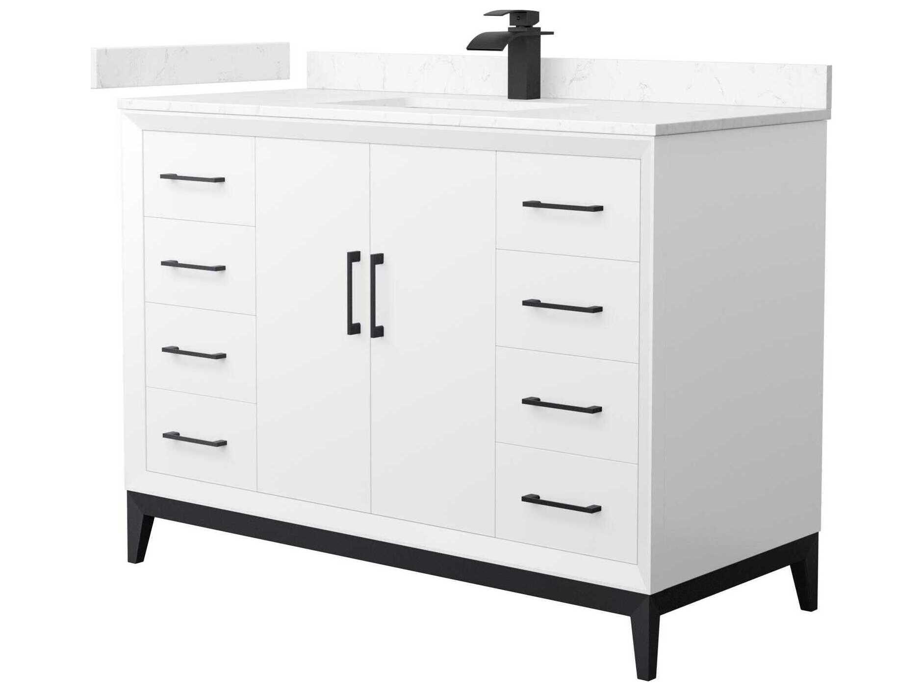 Wyndham Collection Amici 48" White Vanity