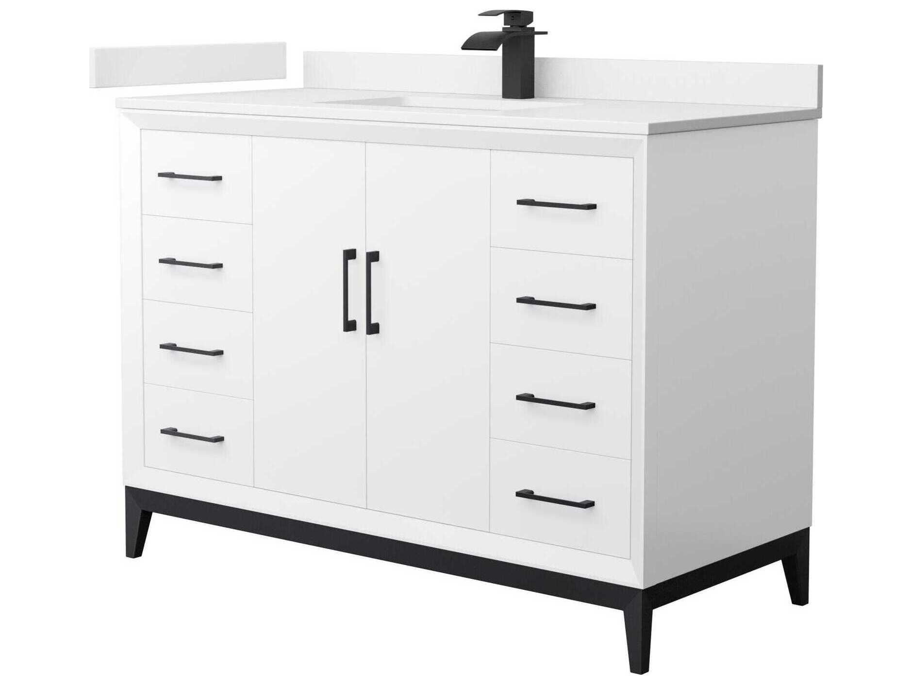 Wyndham Collection Amici 48" White Vanity