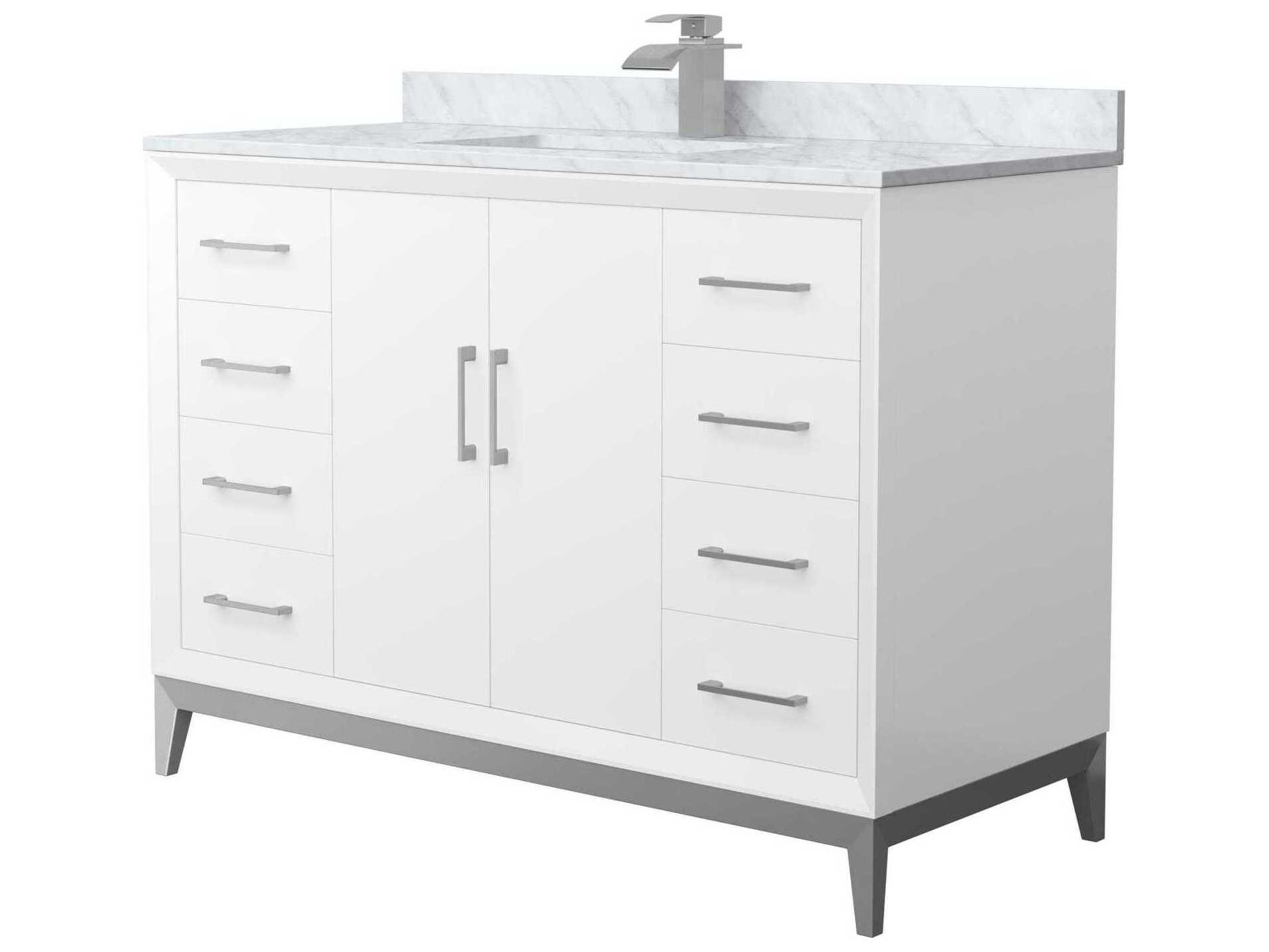 Wyndham Collection Amici 48" White Vanity