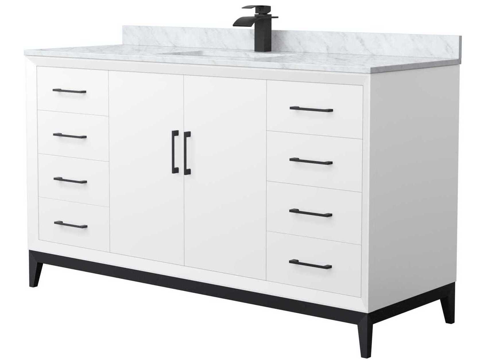 Wyndham Collection Amici 60" White Vanity