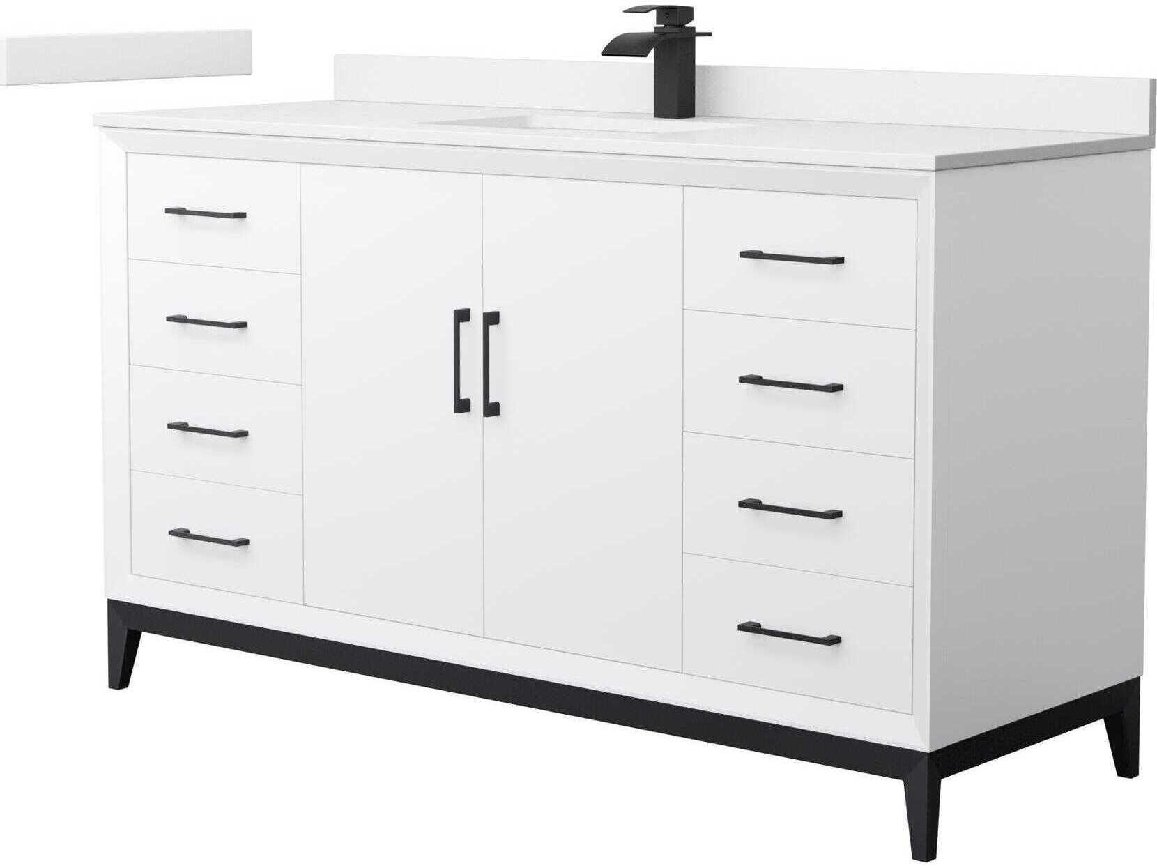 Wyndham Collection Amici 60" White Vanity