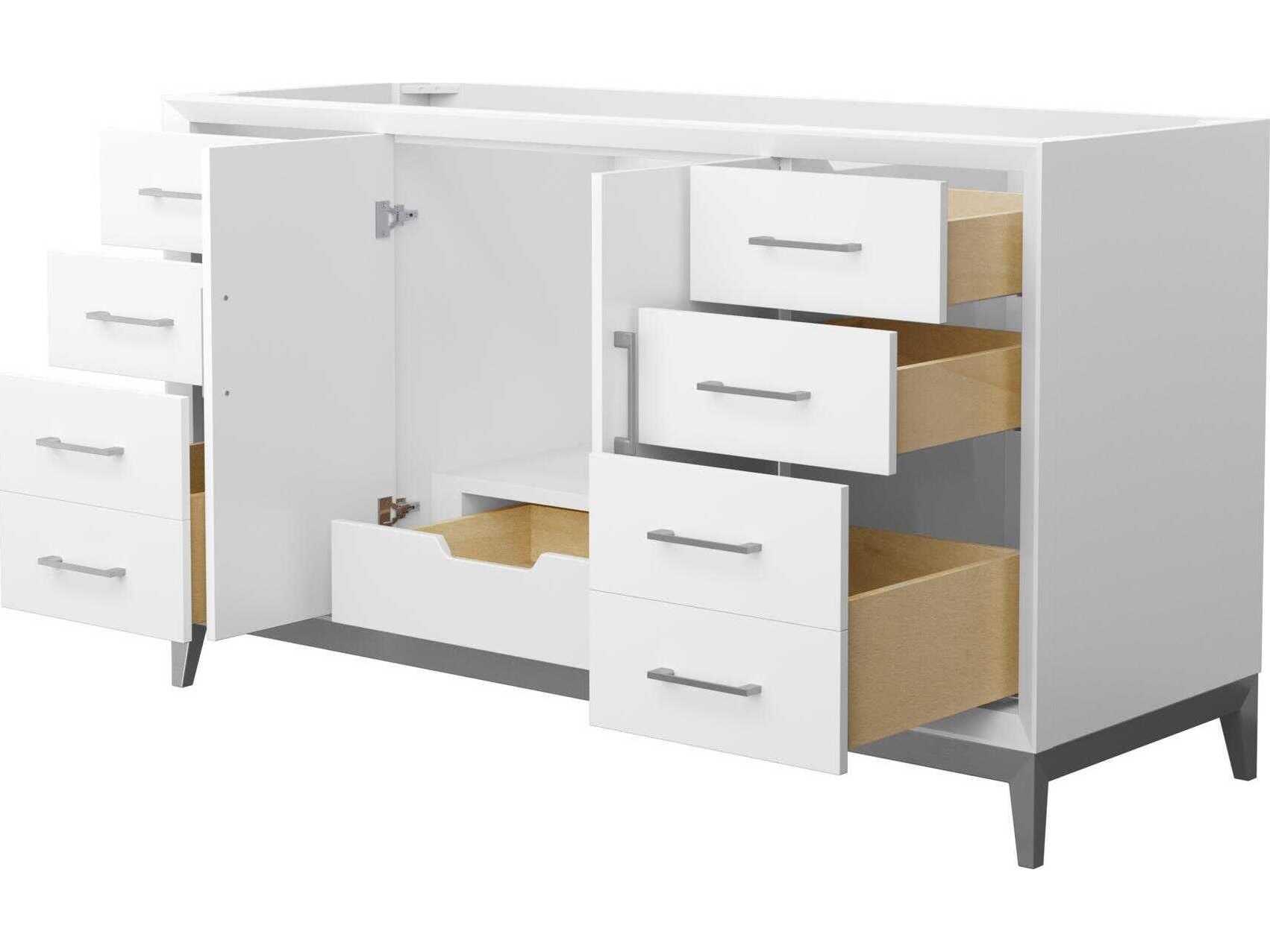 Wyndham Collection Amici 60" White Vanity