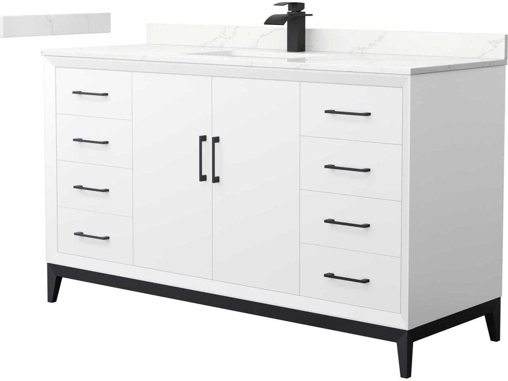 Wyndham Collection Amici 60" White Vanity