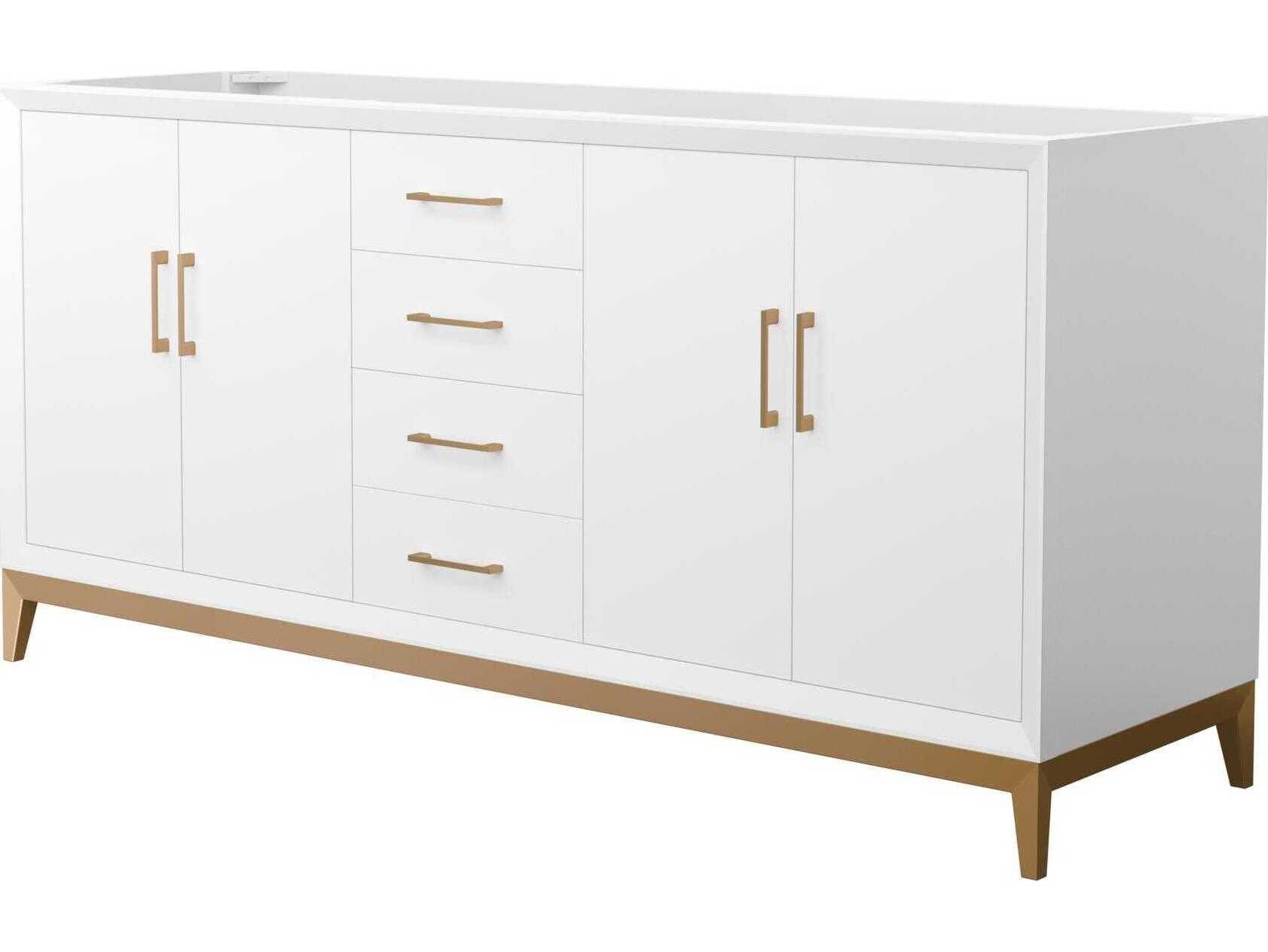 Wyndham Collection Amici 72" White Vanity