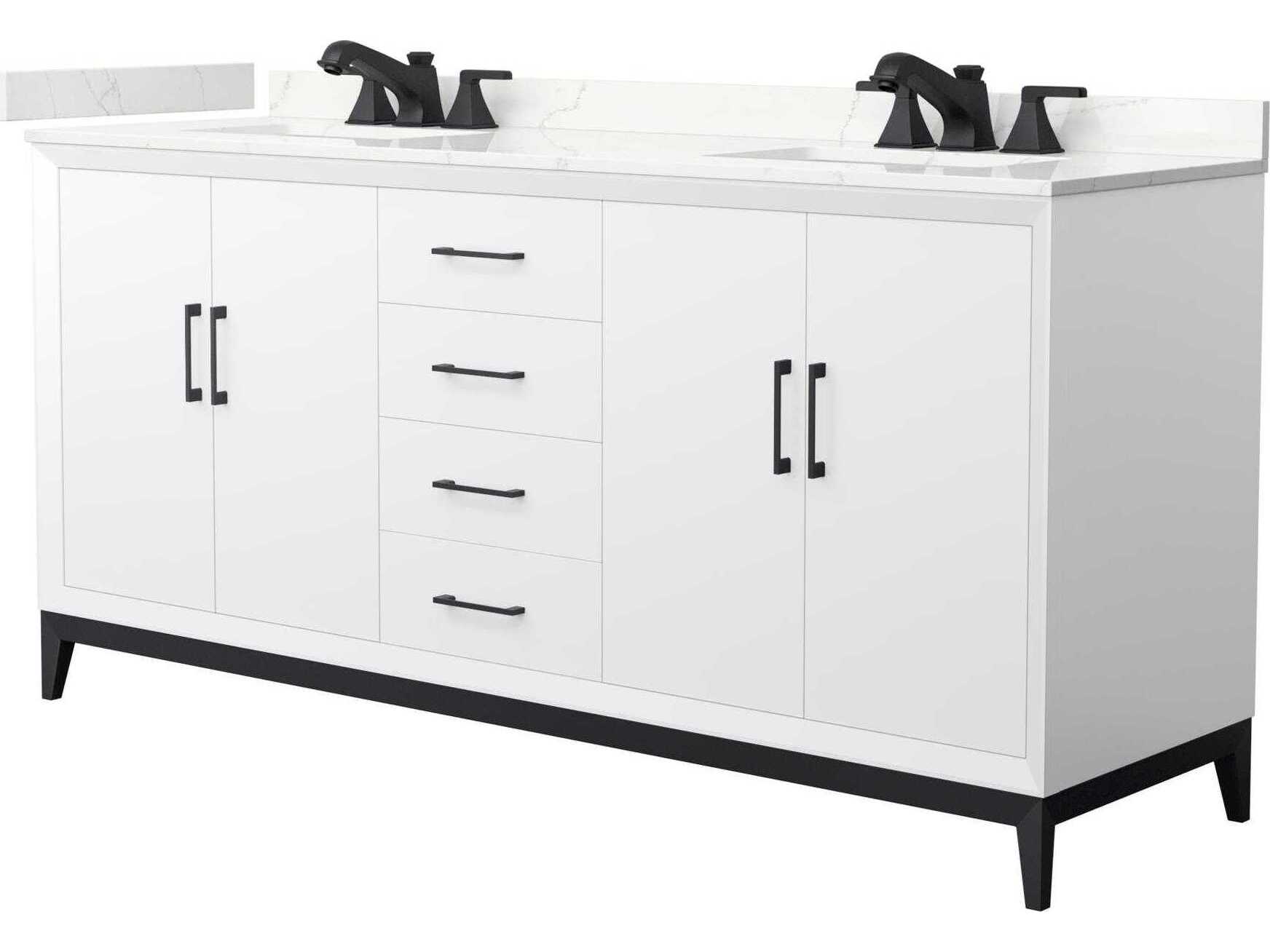 Wyndham Collection Amici 72" White Vanity