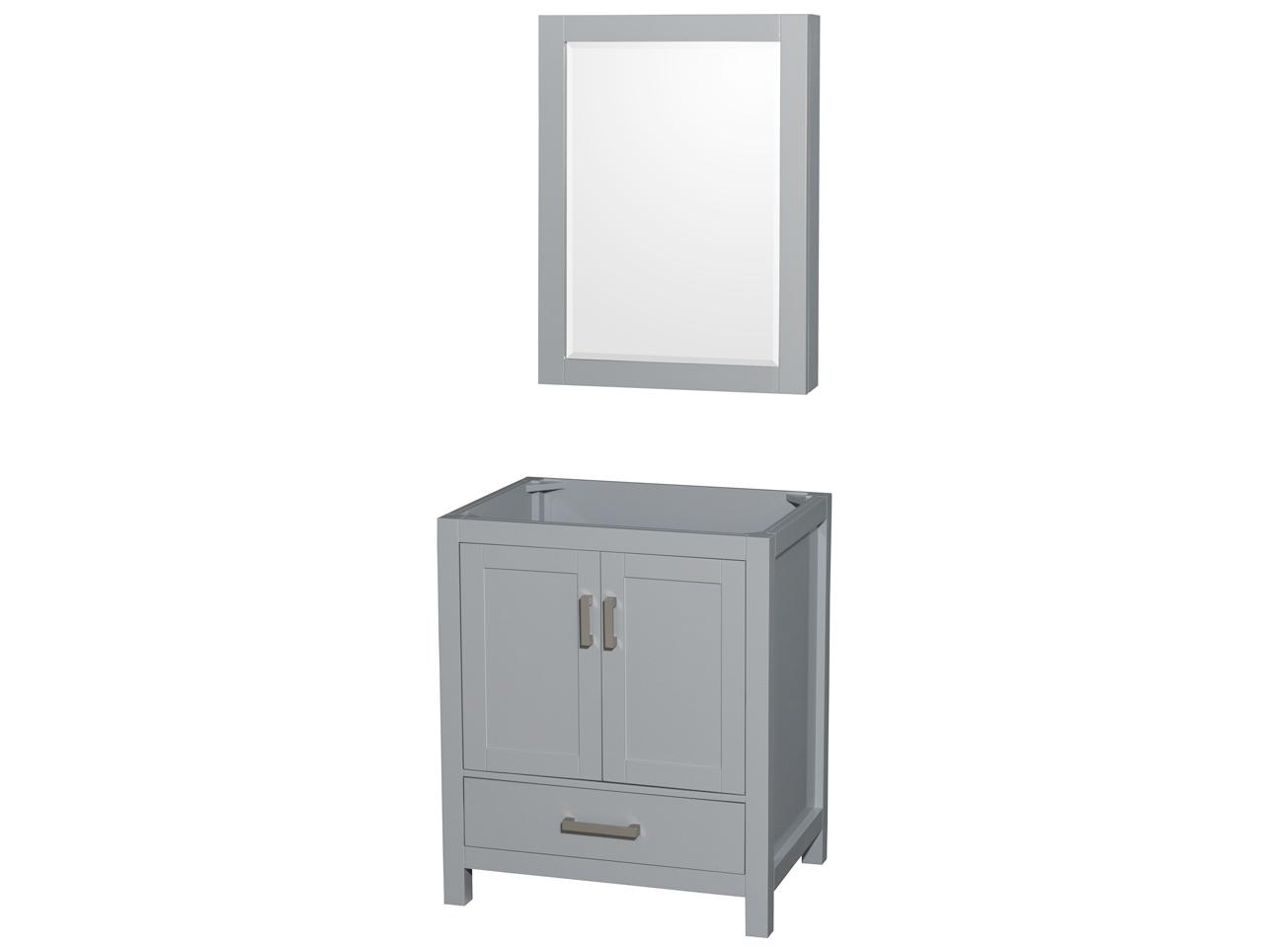 Wyndham Collection Sheffield 29" Gray Vanity