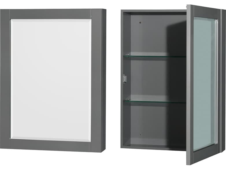 Wyndham Collection Sheffield 29" Dark Gray Vanity