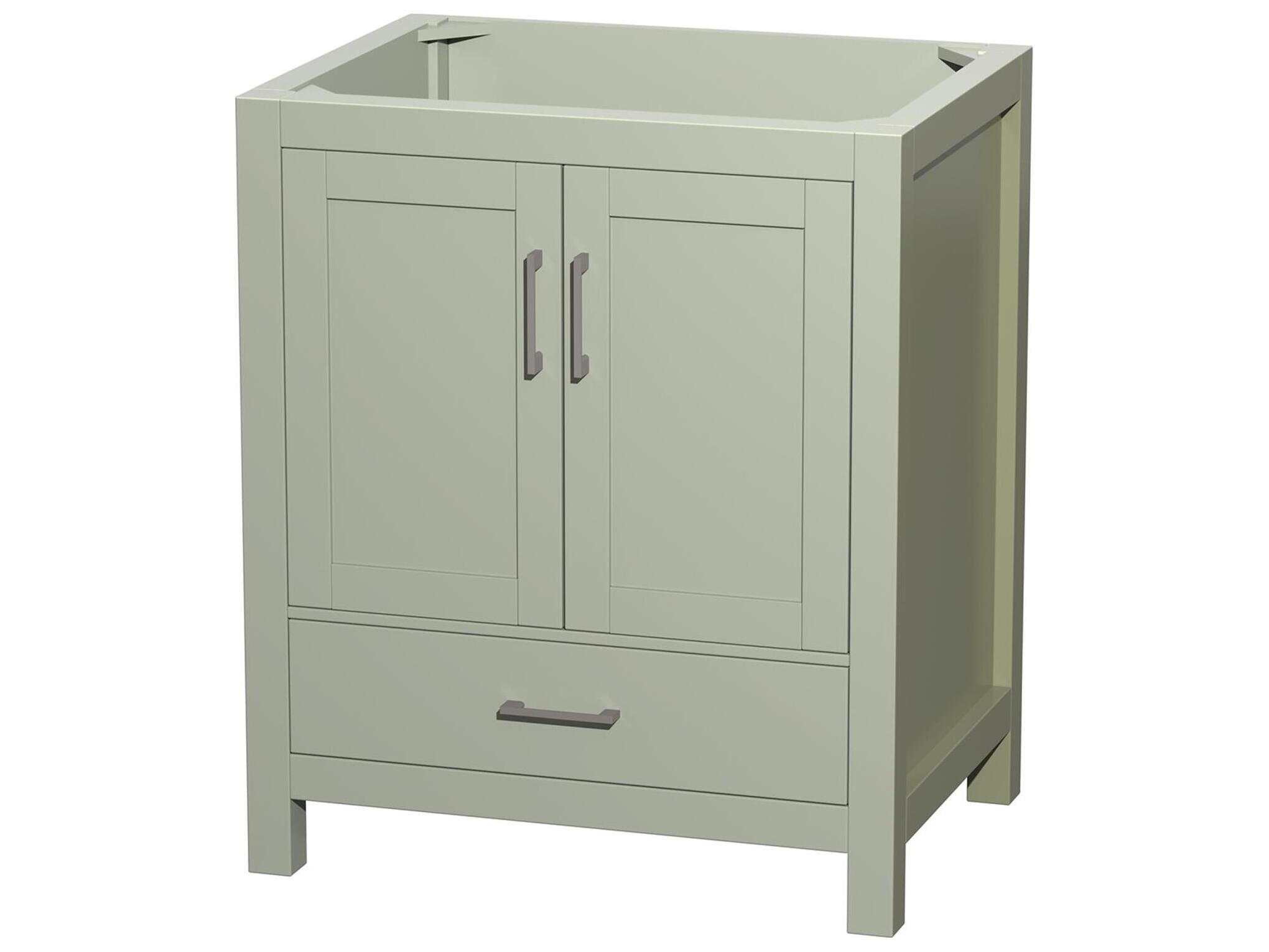 Wyndham Collection Sheffield 29" Light Green Vanity