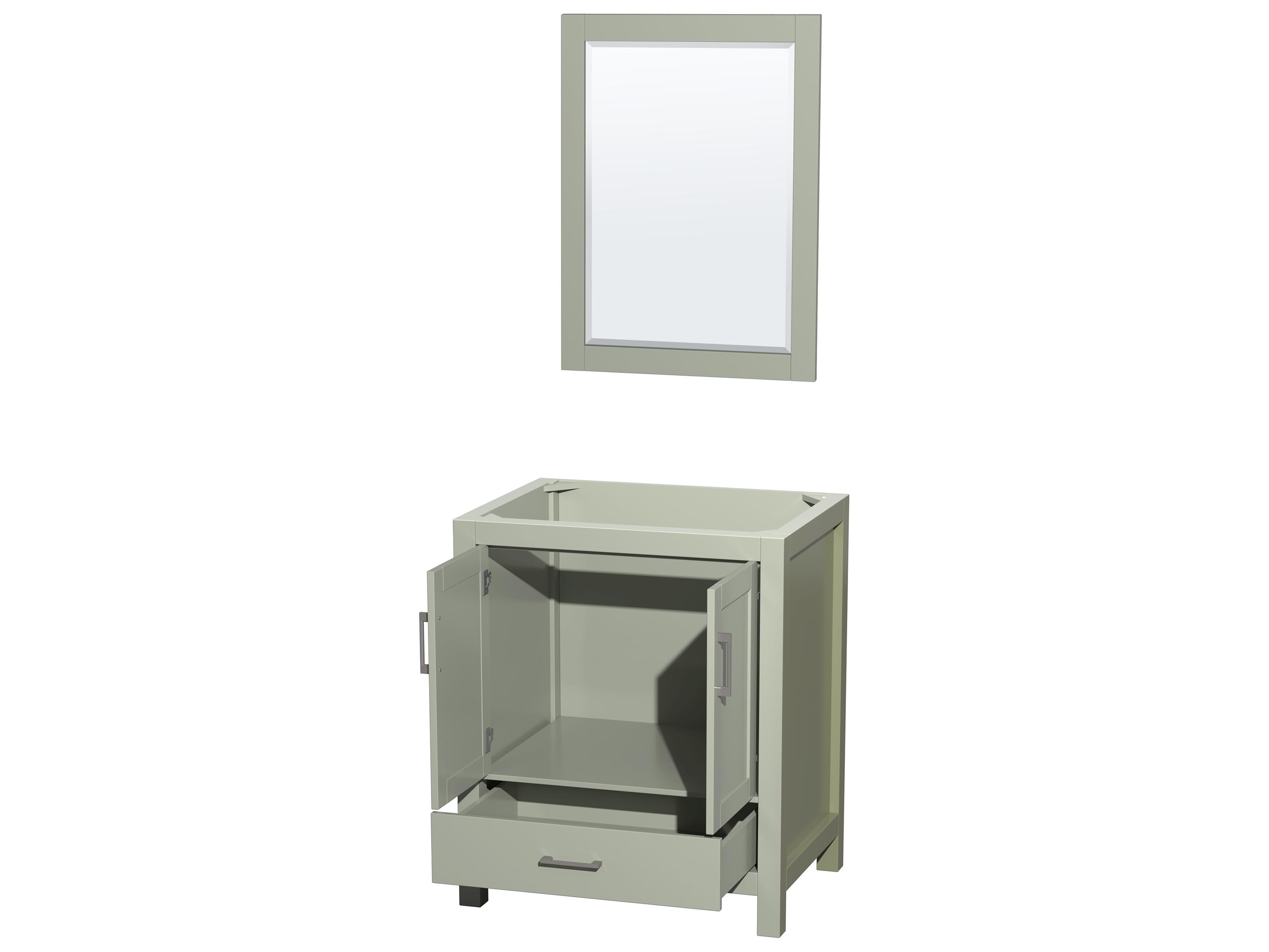 Wyndham Collection Sheffield 29" Light Green Vanity
