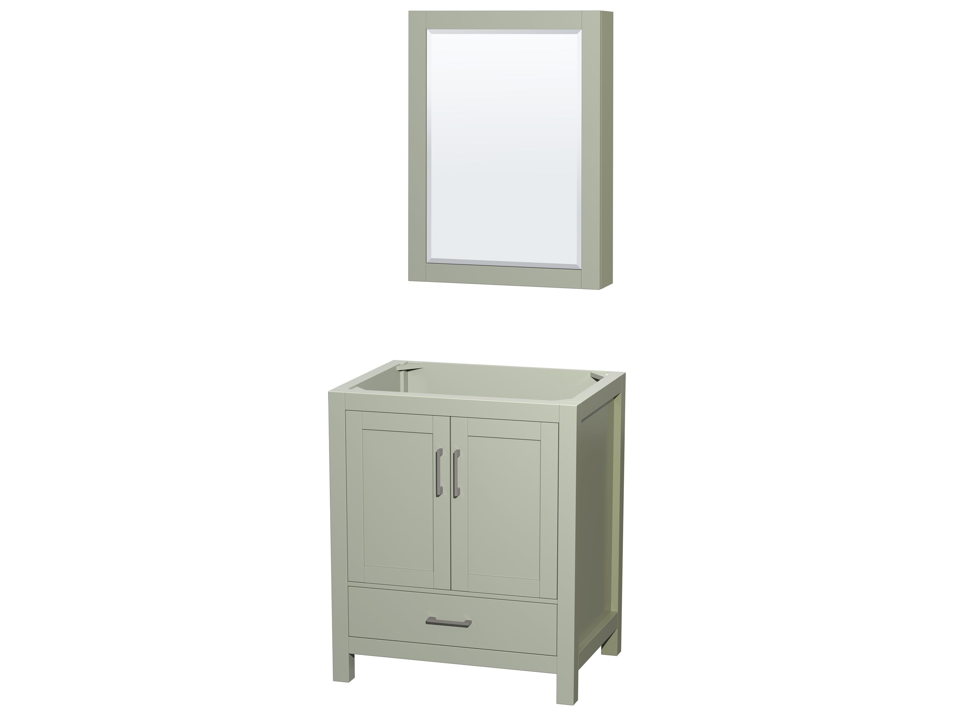 Wyndham Collection Sheffield 29" Light Green Vanity