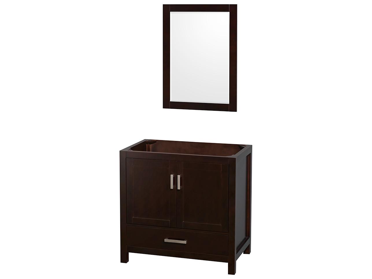 Wyndham Collection Sheffield 35" Espresso Vanity