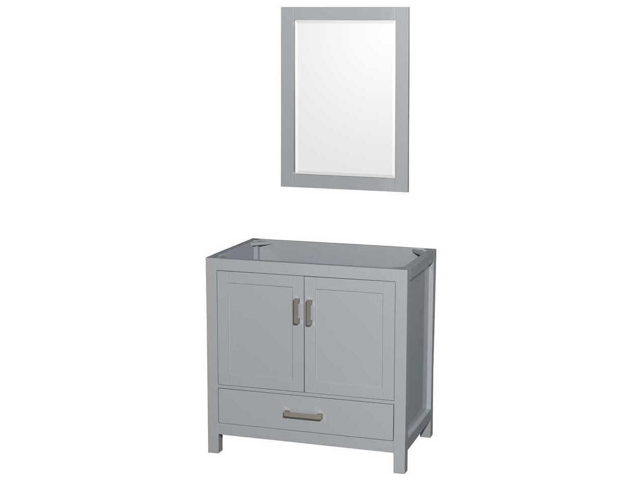Wyndham Collection Sheffield 35" Gray Vanity