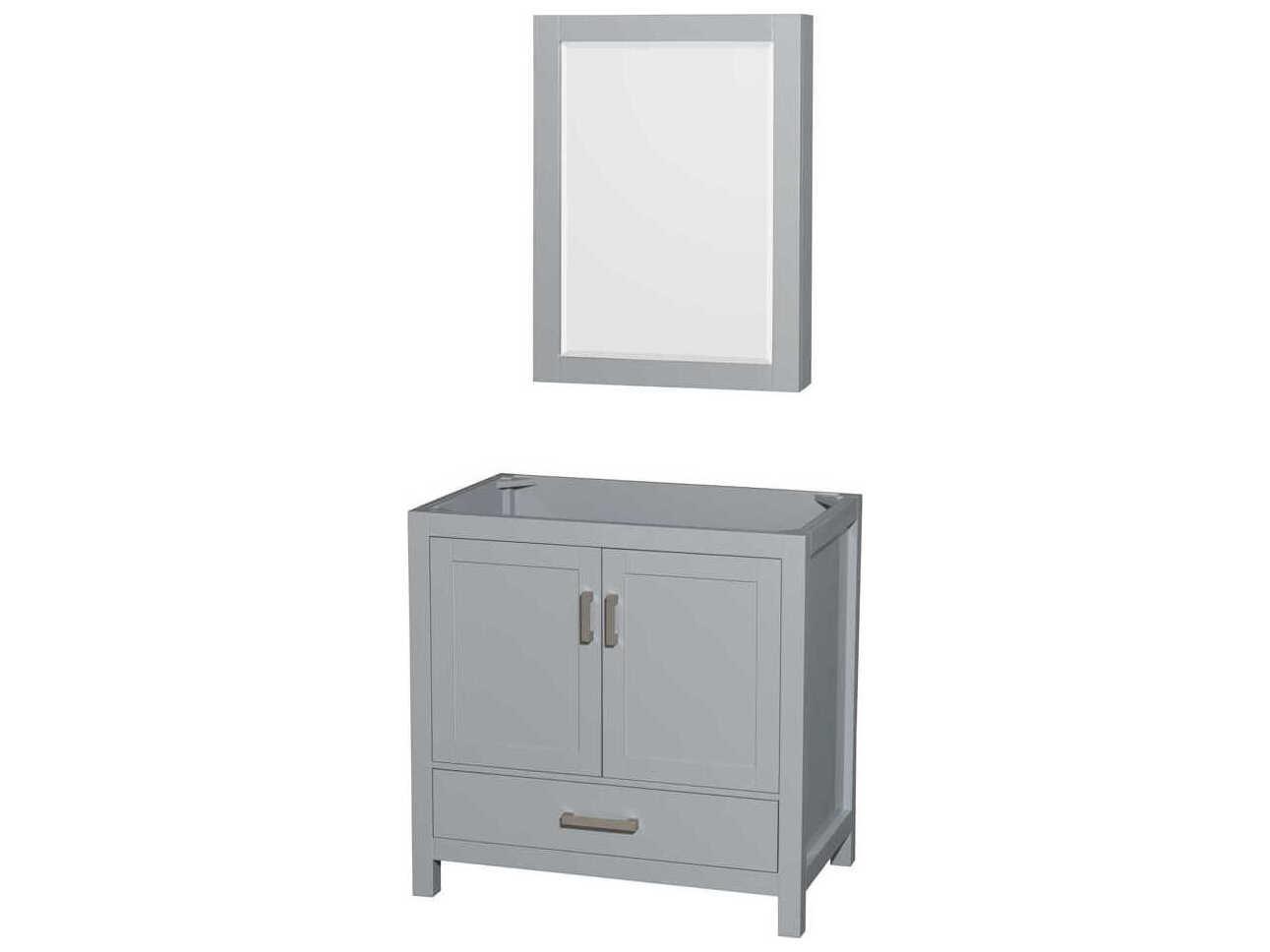 Wyndham Collection Sheffield 35" Gray Vanity
