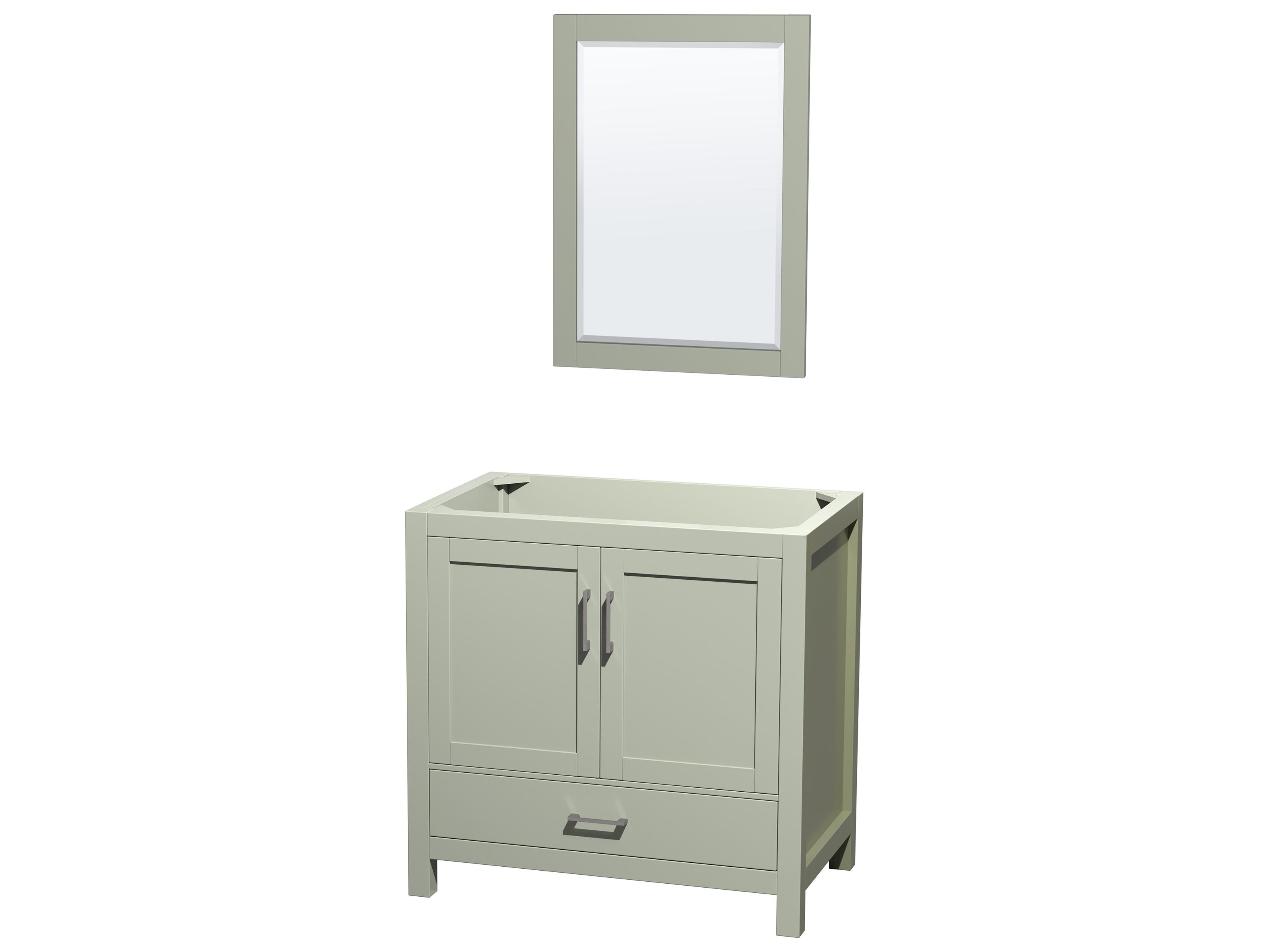 Wyndham Collection Sheffield 35" Light Green Vanity