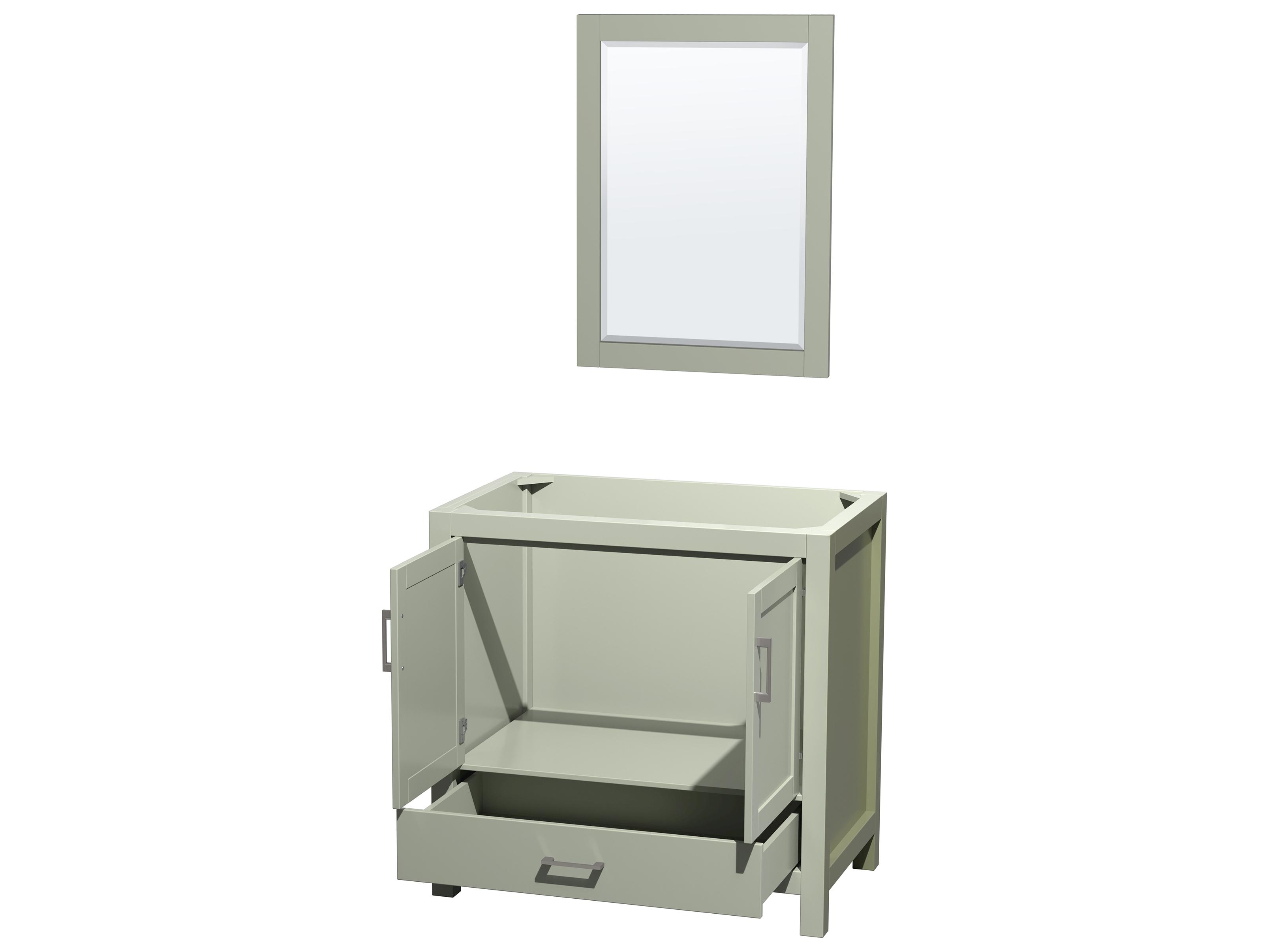Wyndham Collection Sheffield 35" Light Green Vanity