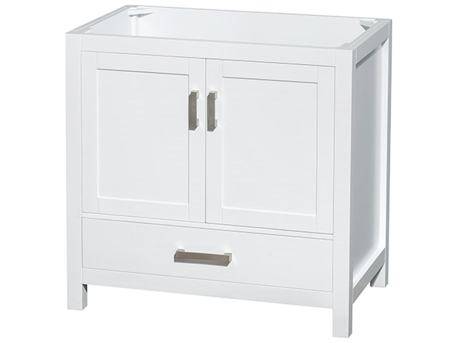 Wyndham Collection Sheffield 35" White Vanity
