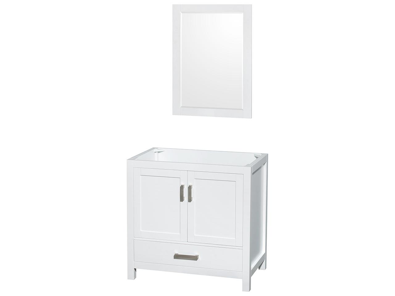 Wyndham Collection Sheffield 35" White Vanity