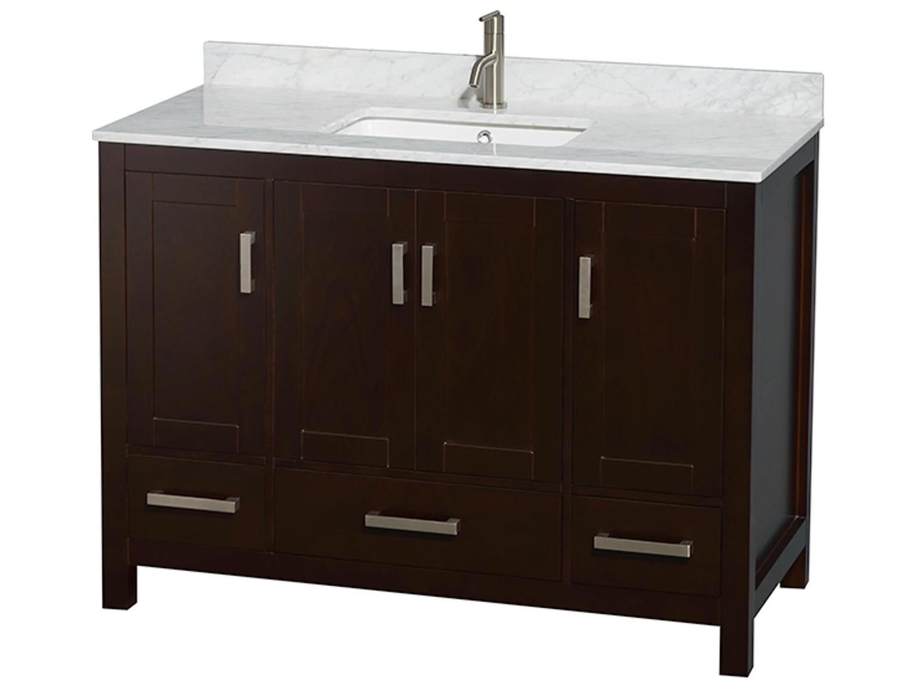 Wyndham Collection Sheffield 48" Espresso Vanity