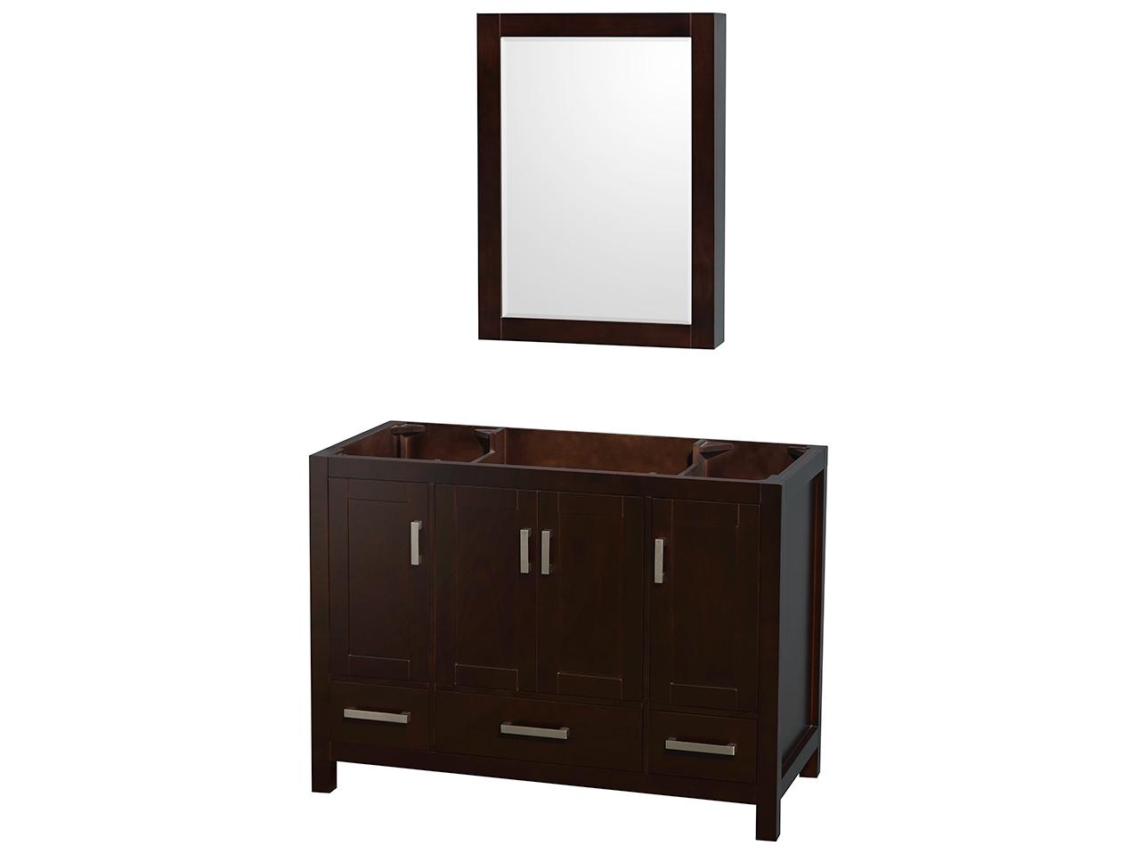 Wyndham Collection Sheffield 47" Espresso Vanity