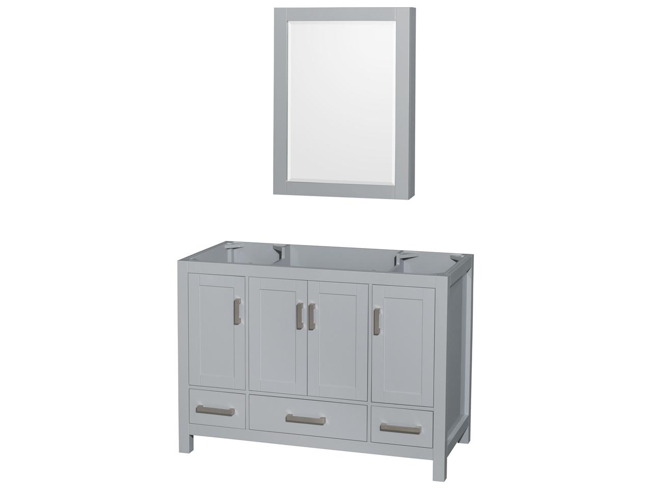 Wyndham Collection Sheffield 47" Gray Vanity