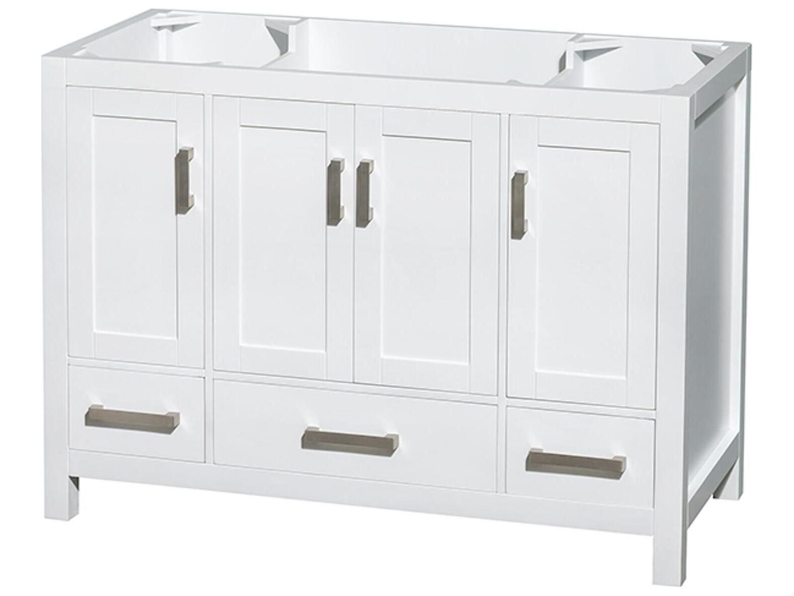 Wyndham Collection Sheffield 47" White Vanity