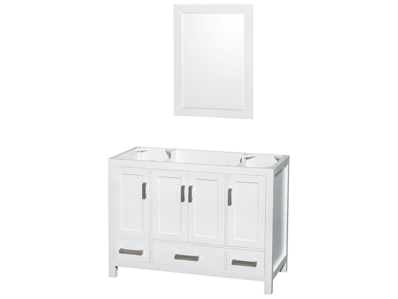Wyndham Collection Sheffield 47" White Vanity