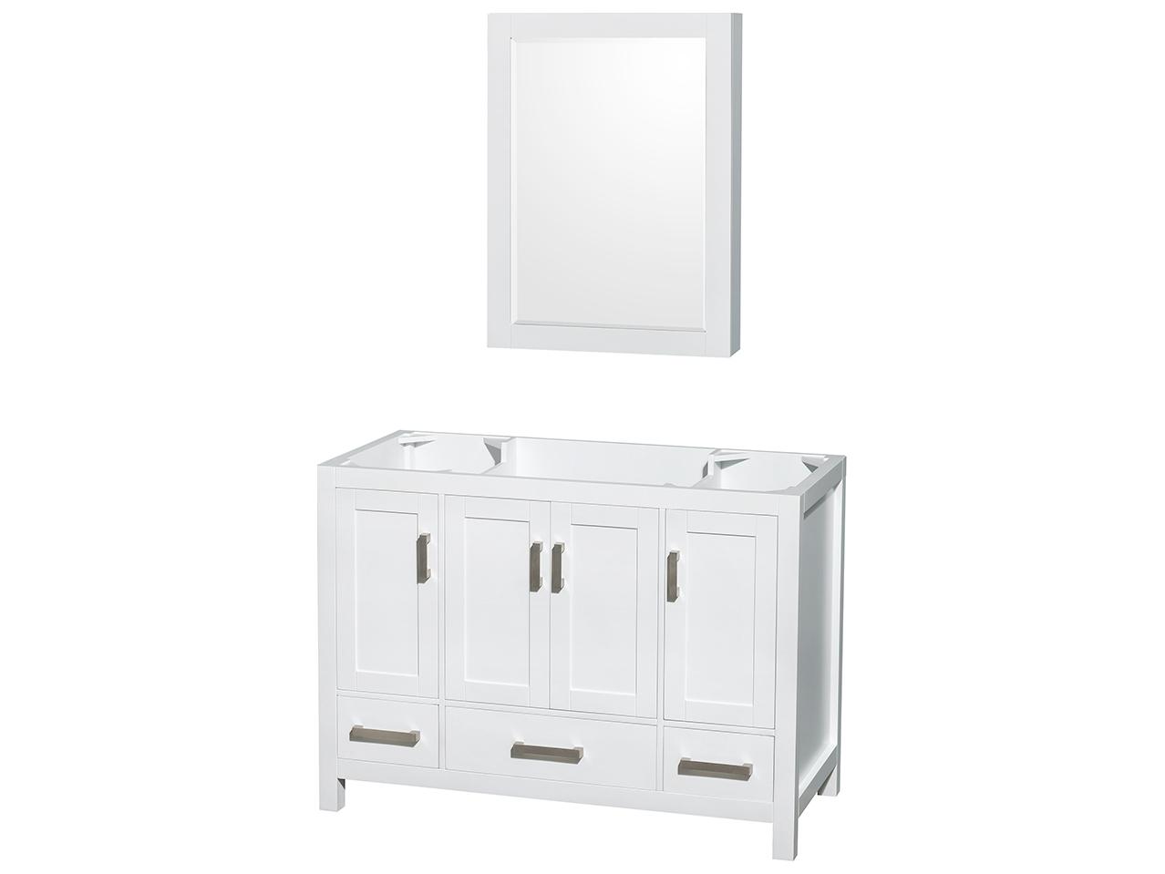 Wyndham Collection Sheffield 47" White Vanity