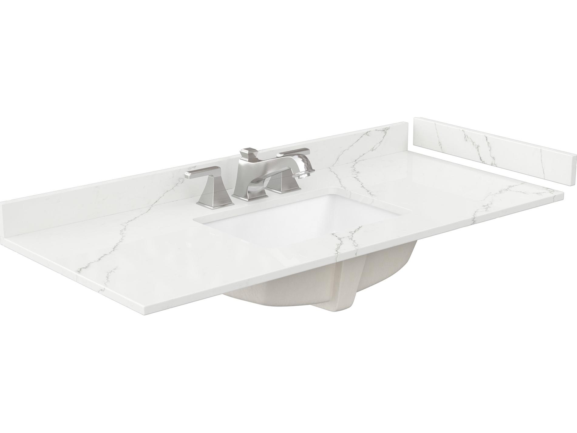 Wyndham Collection Sheffield 48" White Vanity