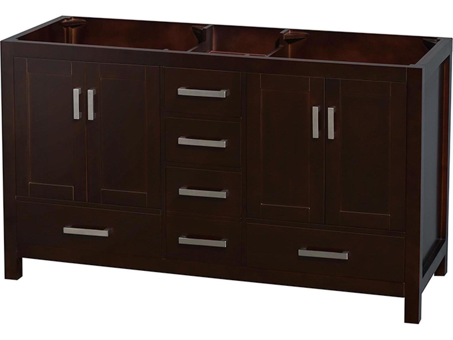 Wyndham Collection Sheffield 59" Espresso Vanity