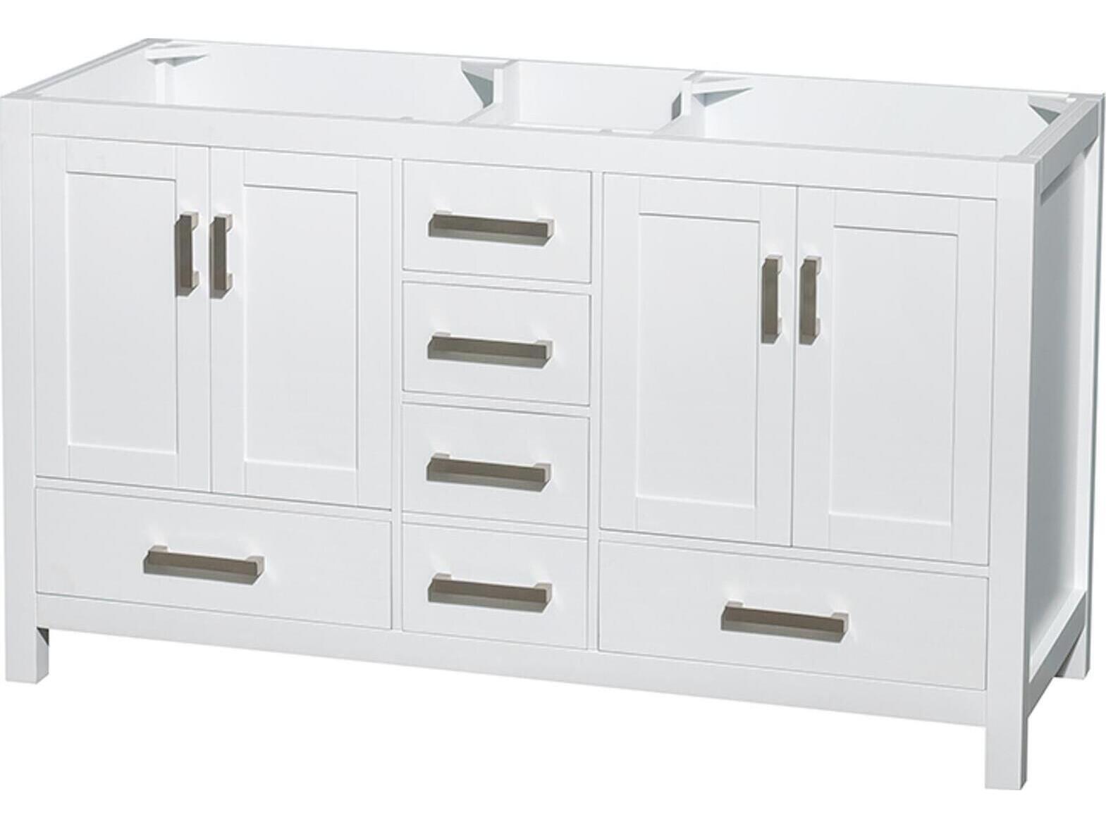 Wyndham Collection Sheffield 59" White Vanity