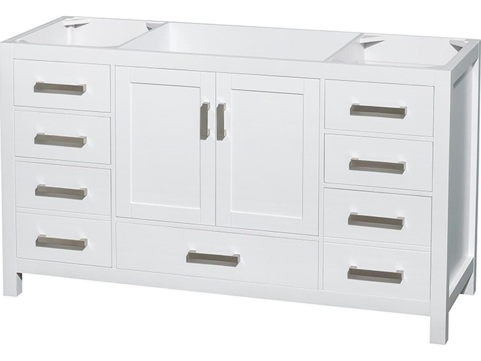 Wyndham Collection Sheffield 59" White Vanity