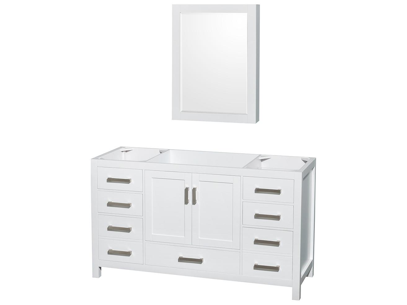Wyndham Collection Sheffield 59" White Vanity