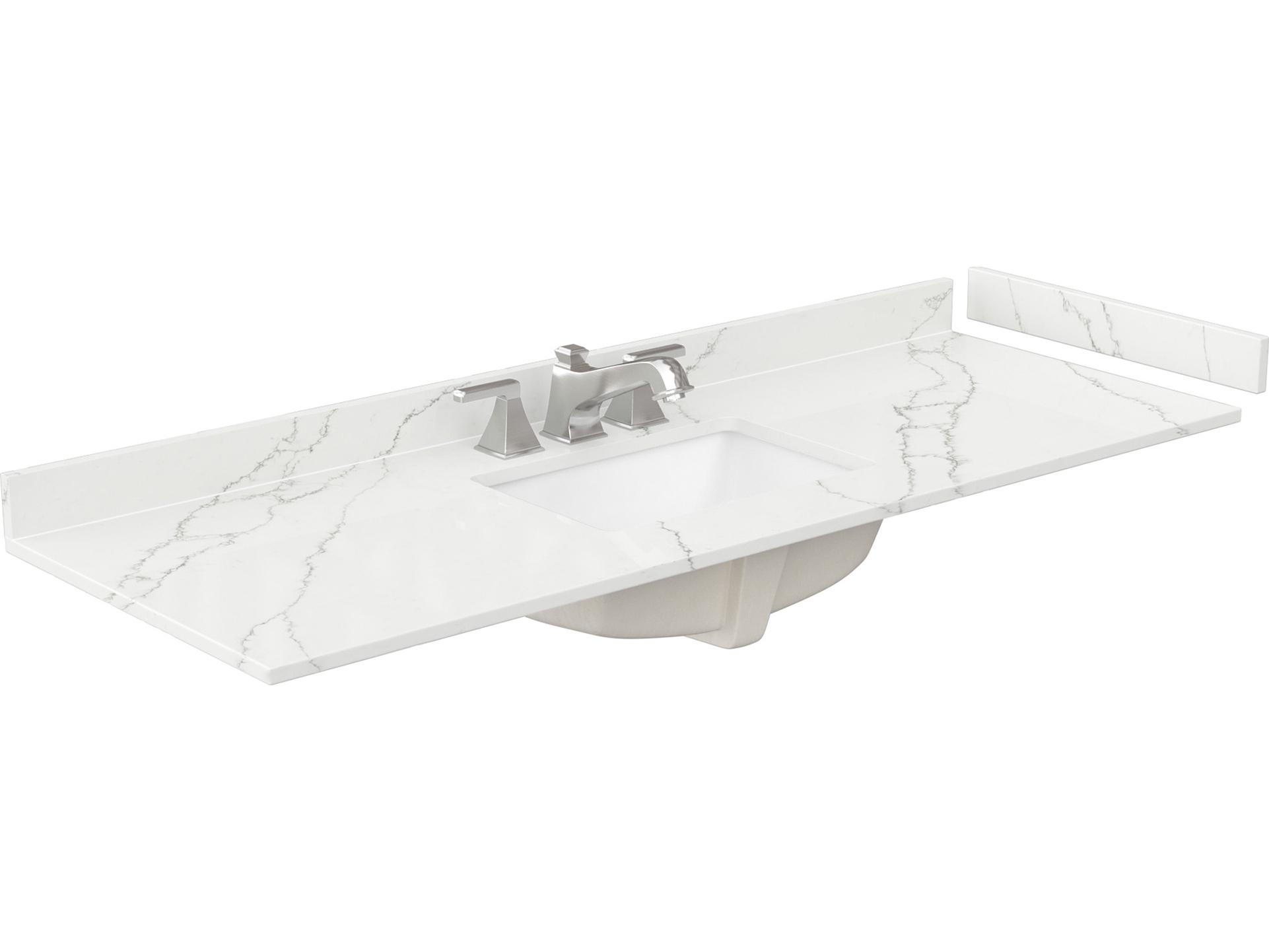 Wyndham Collection Sheffield 60" White Vanity