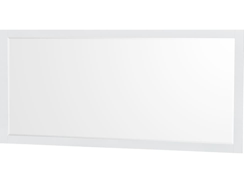 Wyndham Collection Sheffield 72" White Vanity with 70" Mirror